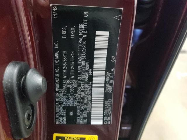 Photo 10 from auction – 2019 TOYOTA HIGHLANDER with VIN 5TDDGRFH0KS078714