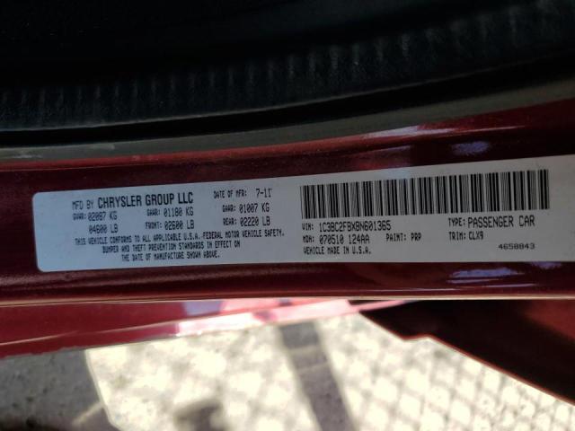 Photo 10 from auction – 2011 CHRYSLER 200 LIMITE with VIN 1C3BC2FBXBN601365
