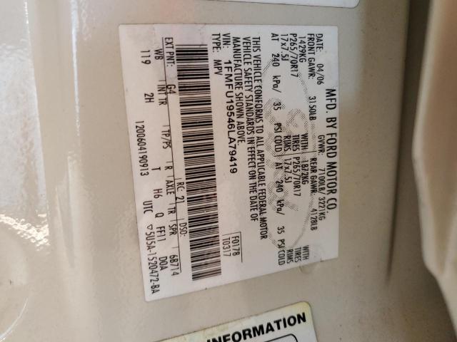 Photo 10 from auction – 2006 FORD EXPEDITION with VIN 1FMFU19546LA79419