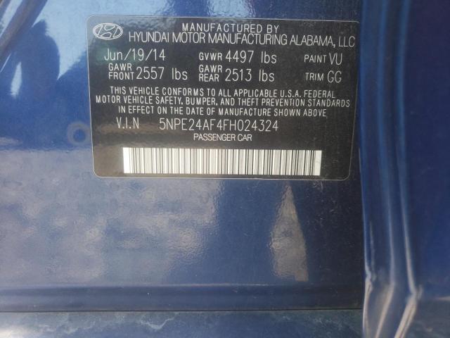 Photo 10 from auction – 2015 HYUNDAI SONATA SE with VIN 5NPE24AF4FH024324