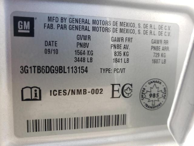 Photo 10 from auction – 2011 CHEVROLET AVEO LS with VIN 3G1TB6DG9BL113154