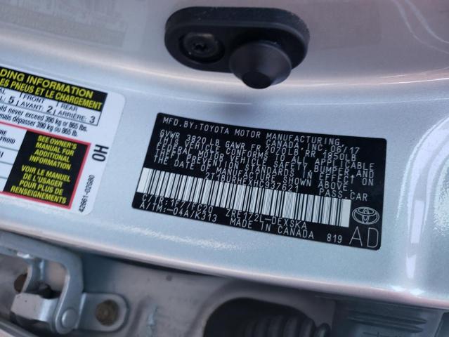 Photo 10 from auction – 2017 TOYOTA COROLLA with VIN 2T1BURHEXHC937621