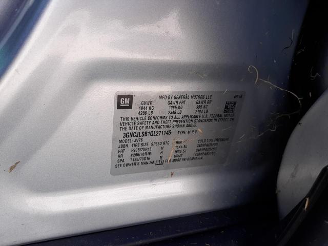 Zdjęcie 10 z aukcji – 2016 CHEVROLET TRAX 1LT z VIN 3GNCJLSB1GL271146