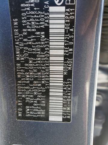 Photo 10 from auction – 2014 TOYOTA COROLLA EC with VIN 5YFBPRHEXEP029317