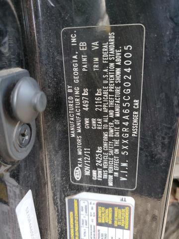 Photo 10 from auction – 2012 KIA OPTIMA with VIN 5XXGR4A65CG024005
