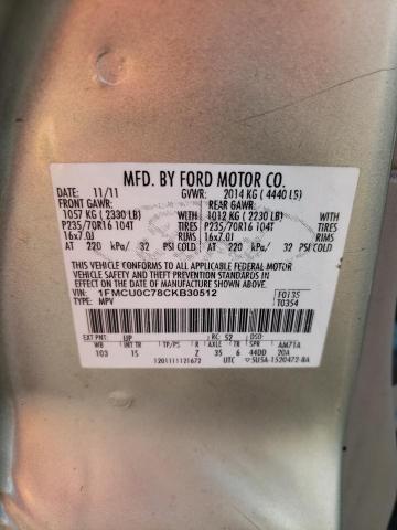Photo 10 from auction – 2012 FORD ESCAPE XLS with VIN 1FMCU0C78CKB30512