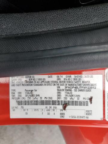 Photo 10 from auction – 2015 FORD FIESTA SE with VIN 3FADP4BJ7FM122912