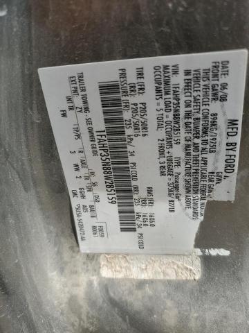 Photo 10 from auction – 2008 FORD FOCUS SE with VIN 1FAHP35N88W285159