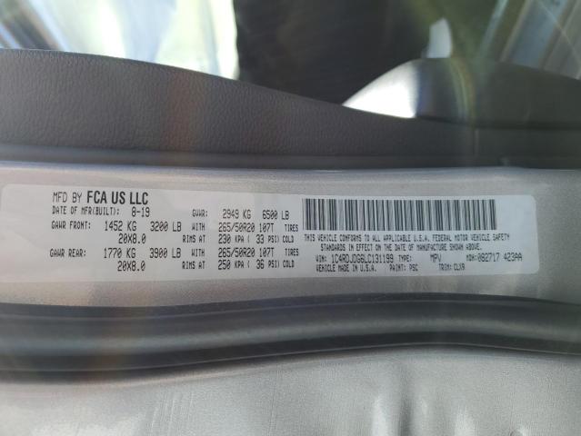 Photo 10 from auction – 2020 DODGE DURANGO GT with VIN 1C4RDJDG6LC131199
