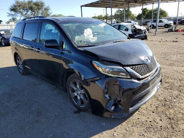 TOYOTA SIENNA SE 2017 with VIN 5TDXZ3DC6HS825947 - Photo from auction