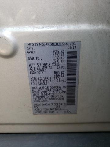 Photo 10 from auction – 2019 NISSAN ROGUE S with VIN 5N1AT2MT5KC759963