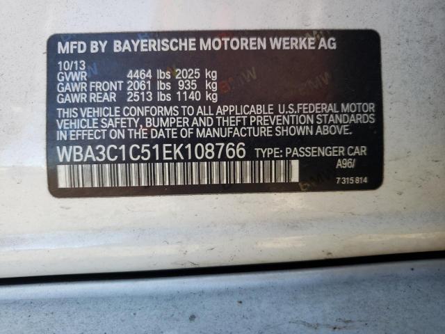 Photo 10 from auction – 2014 BMW 328 I SULE with VIN WBA3C1C51EK108766