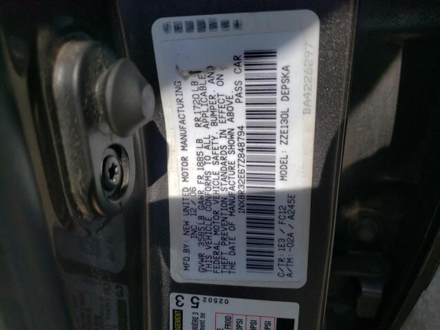 Photo 10 from auction – 2007 TOYOTA COROLLA CE with VIN 1NXBR32E67Z848794