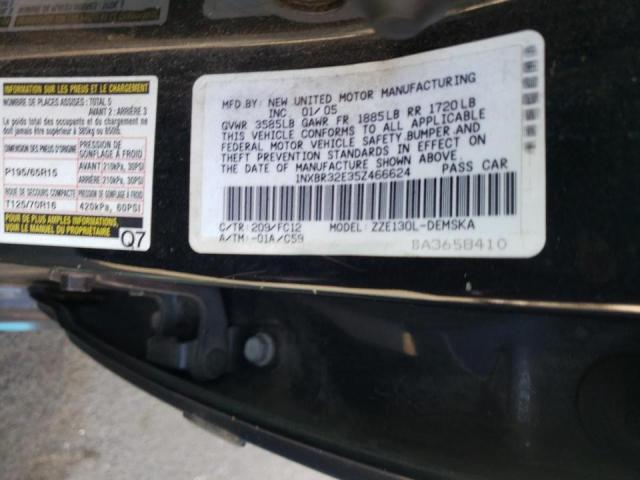 Photo 10 from auction – 2005 TOYOTA COROLLA CE with VIN 1NXBR32E35Z466624