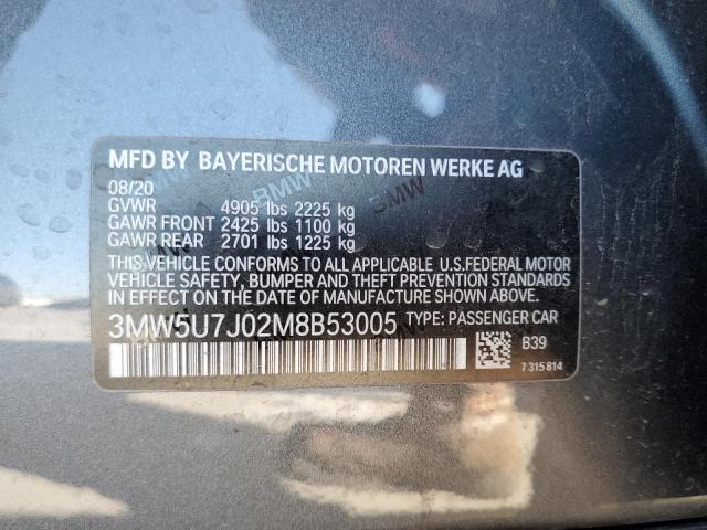 صورة رقم 10 من المزاد - 2021 BMW M340I مع VIN 3MW5U7J02M8B53005