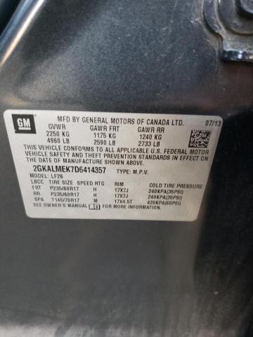 Photo 10 from auction – 2013 GMC TERRAIN SL with VIN 2GKALMEK7D6414357