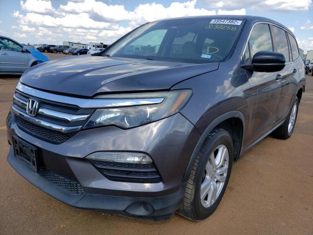 Photo 2 from auction – 2016 HONDA PILOT LX with VIN 5FNYF6H16GB037258