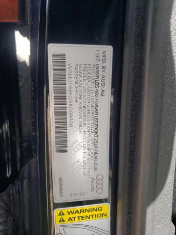 Photo 10 from auction – 2008 AUDI A4 2.0T CA with VIN WAUDF48H28K009409