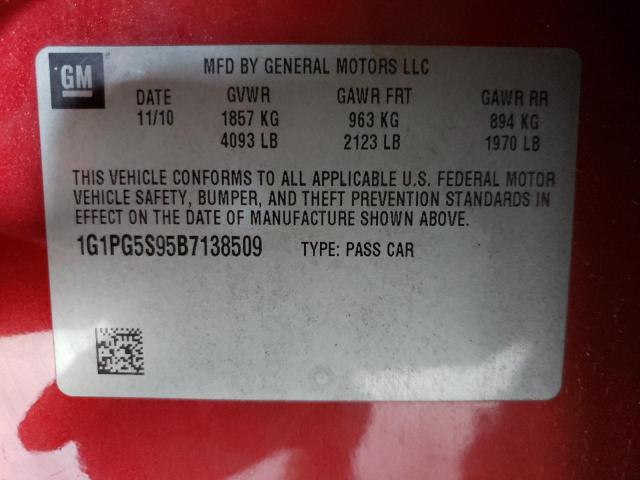 Photo 10 from auction – 2011 CHEVROLET CRUZ with VIN 1G1PG5S95B7138509