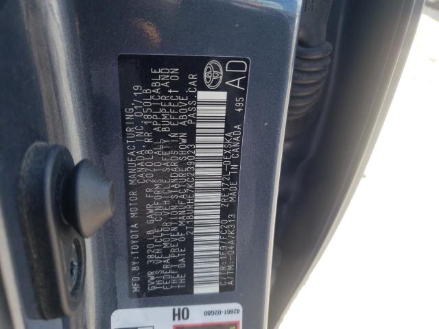 Photo 10 from auction – 2019 TOYOTA COROLLA L with VIN 2T1BURHE7KC239023