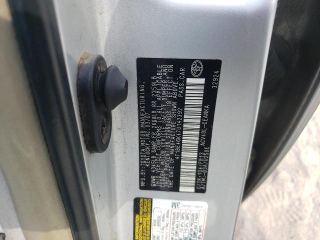 Photo 10 from auction – 2007 TOYOTA CAMRY with VIN 4T1BE46K47U142392