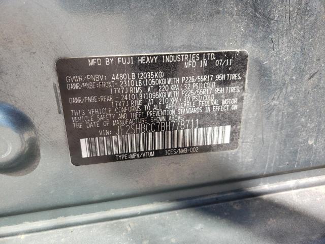 Photo 10 from auction – 2011 SUBARU FORESTER 2 with VIN JF2SHBCC7BH778711