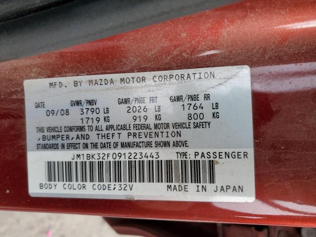 Photo 10 from auction – 2009 MAZDA 3 I with VIN JM1BK32F091223443