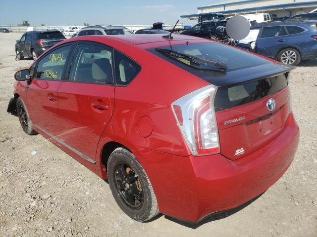 Photo 3 from auction – 2012 TOYOTA PRIUS with VIN JTDKN3DU6C5537603