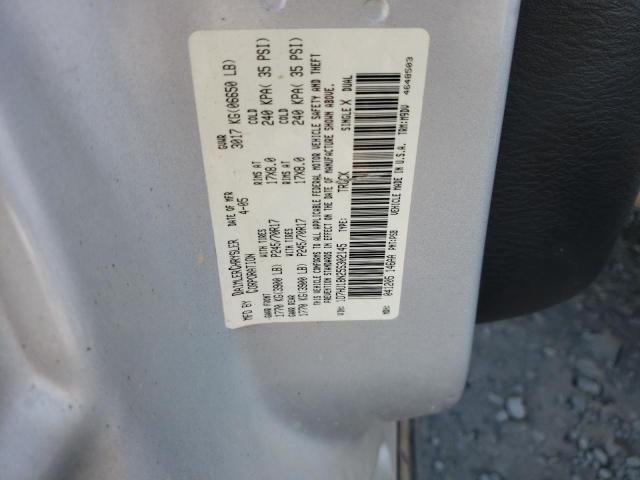 Photo 10 from auction – 2005 DODGE RAM 1500 S with VIN 1D7HU18N25S302145