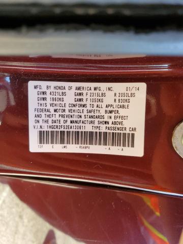 Photo 10 from auction – 2014 HONDA ACCORD SPO with VIN 1HGCR2F52EA130611