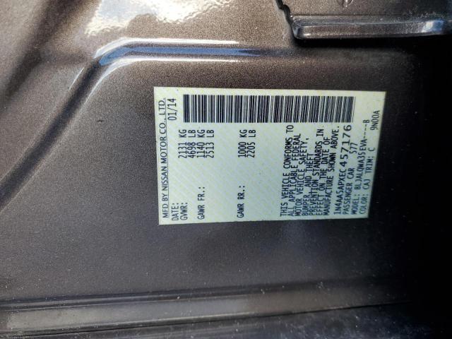 Photo 10 from auction – 2014 NISSAN MAXIMA S with VIN 1N4AA5APXEC457176