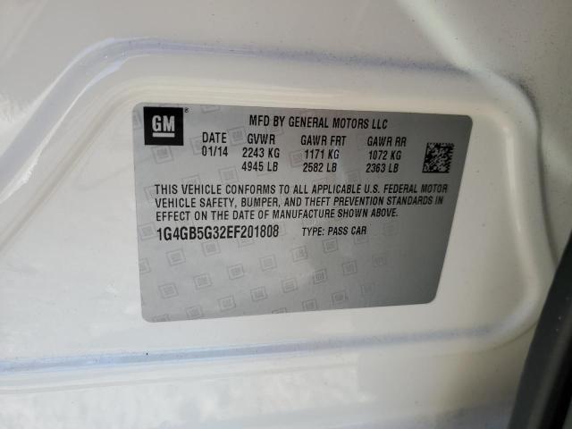 Photo 10 from auction – 2014 BUICK LACROSSE with VIN 1G4GB5G32EF201808