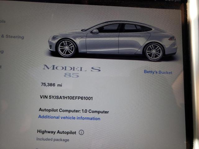 Photo 8 from auction – 2014 TESLA MODEL S with VIN 5YJSA1H10EFP61001