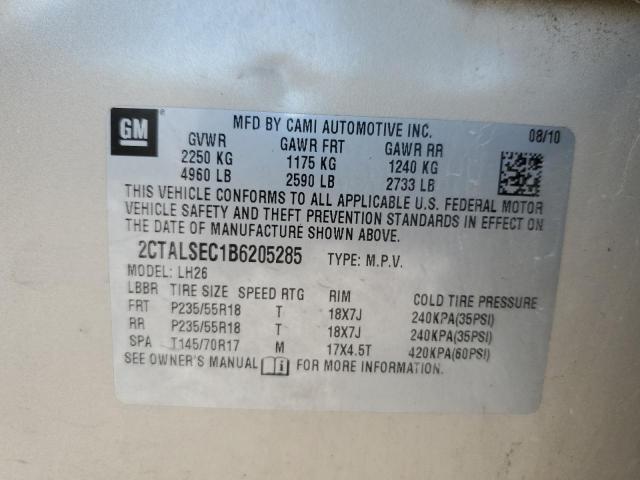 Photo 10 from auction – 2011 GMC TERRAIN SL with VIN 2CTALSEC1B6205285
