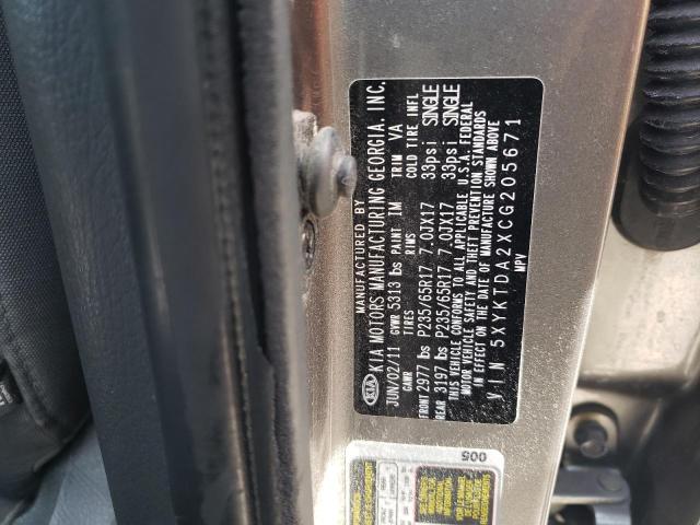 Photo 10 from auction – 2012 KIA SORENTO BA with VIN 5XYKTDA2XCG205671