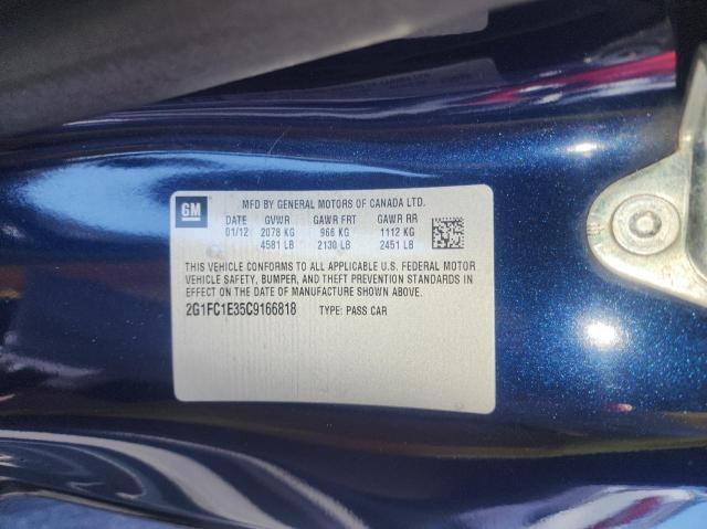 Photo 10 from auction – 2012 CHEVROLET CAMARO LT with VIN 2G1FC1E35C9166818