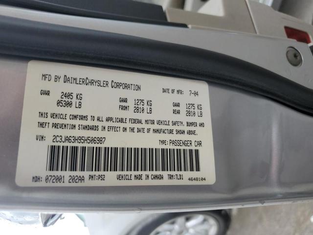 Photo 10 from auction – 2005 CHRYSLER 300C with VIN 2C3JA63H95H506987