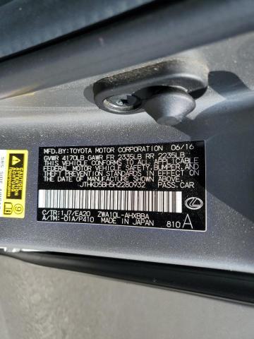 Photo 10 from auction – 2017 LEXUS CT 200 with VIN JTHKD5BH5H2280932
