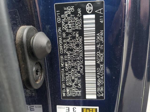 Photo 10 from auction – 2011 TOYOTA SCION TC with VIN JTKJF5C70B3020980