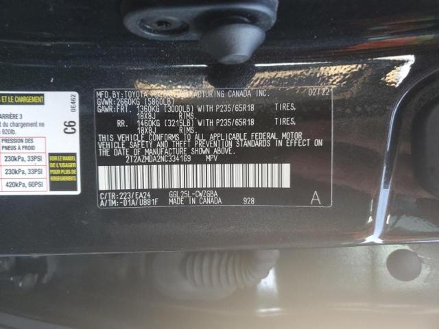 Photo 10 from auction – 2022 LEXUS RX 350 BAS with VIN 2T2AZMDA2NC334169