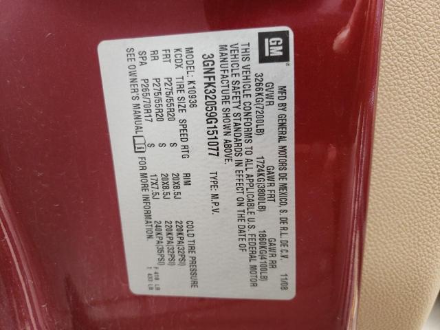 Photo 10 from auction – 2009 CHEVROLET AVALANCHE with VIN 3GNFK32059G151077