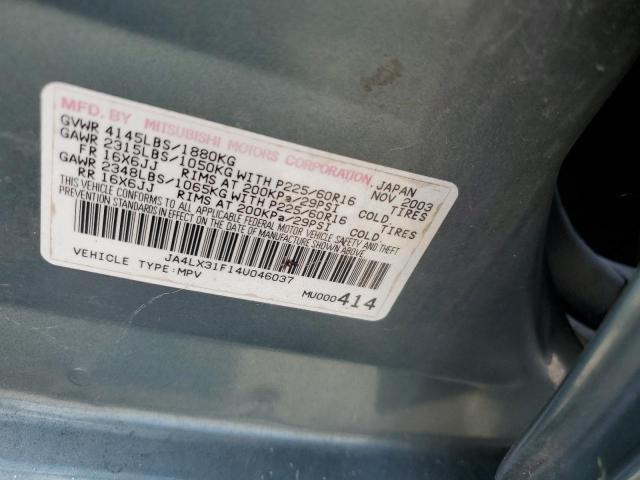 Photo 10 from auction – 2004 MITSUBISHI OUTLANDER with VIN JA4LX31F14U046037