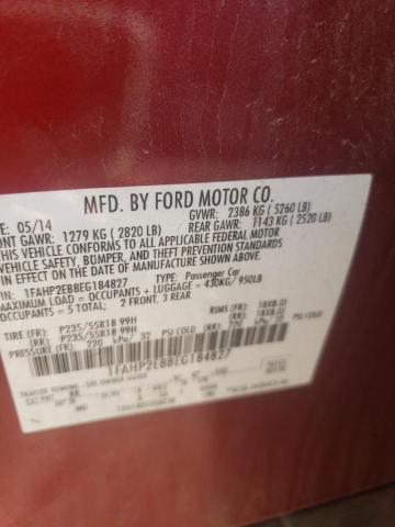 Фото 10 с аукциона – 2014 FORD TAURUS SEL с VIN 1FAHP2E88EG184827