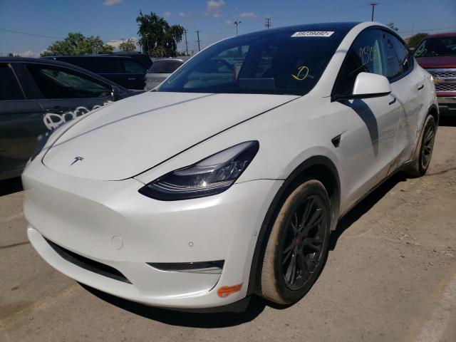 Photo 2 from auction – 2020 TESLA MODEL Y with VIN 5YJYGDEE1LF025263