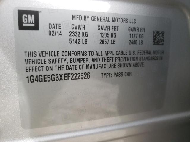 Photo 10 from auction – 2014 BUICK LACROSSE P with VIN 1G4GE5G3XEF222526