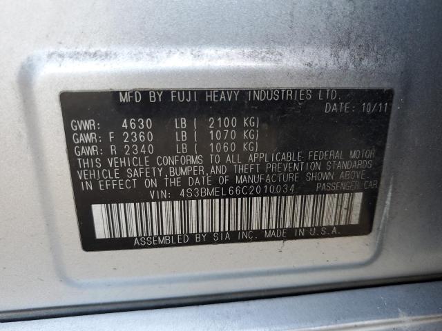Photo 10 from auction – 2012 SUBARU LEGACY 3.6 with VIN 4S3BMEL66C2010034