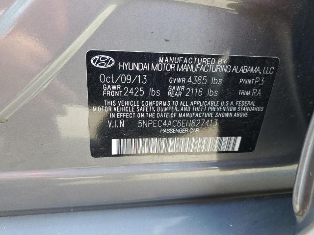 Photo 10 from auction – 2014 HYUNDAI SONATA SE with VIN 5NPEC4AC6EH827413