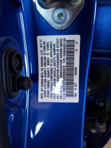 Фото 10 с аукциона – 2017 HONDA CIVIC LX с VIN 19XFC2F53HE024313
