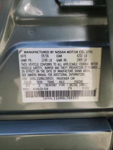Photo 10 from auction – 2006 NISSAN ALTIMA S with VIN 1N4AL11D96C269355