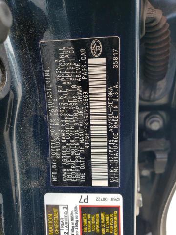 Photo 10 from auction – 2016 TOYOTA CAMRY LE with VIN 4T1BF1FK1GU253669